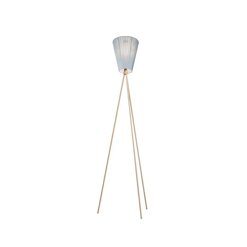Northern - Oslo Wood Floor Lamp Beige/Light Blue