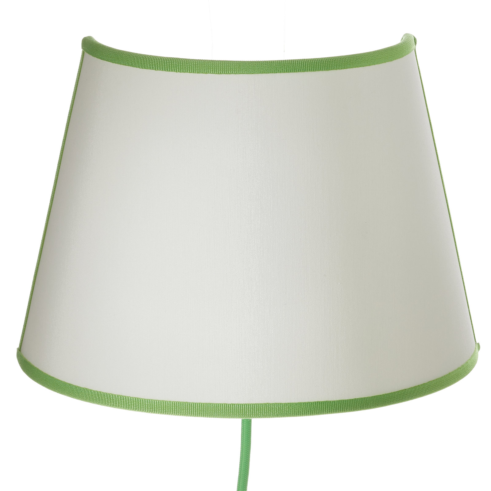 A187 ceramic wall light, fabric lampshade, green