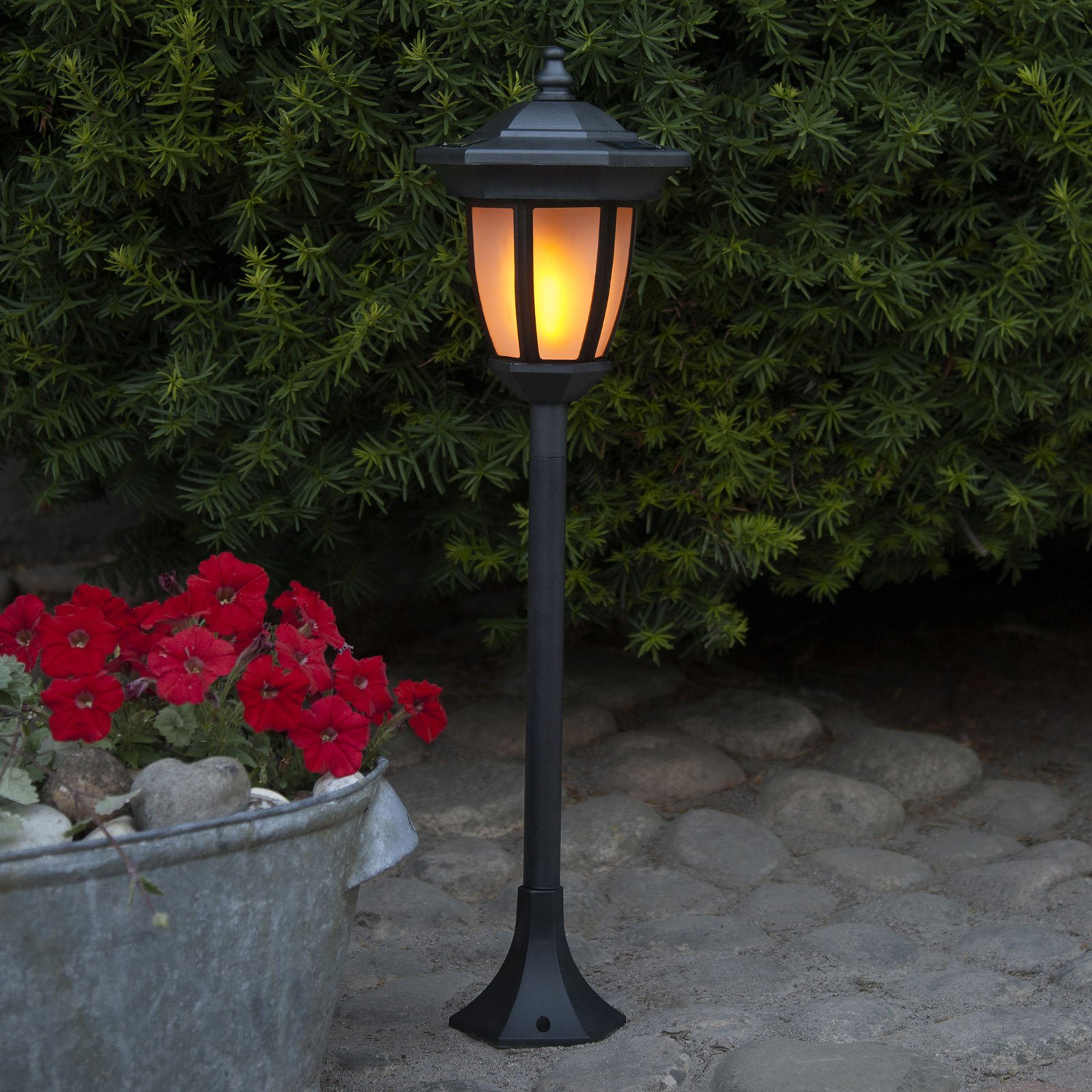 LED-Solarleuchte Flame, 4 in 1