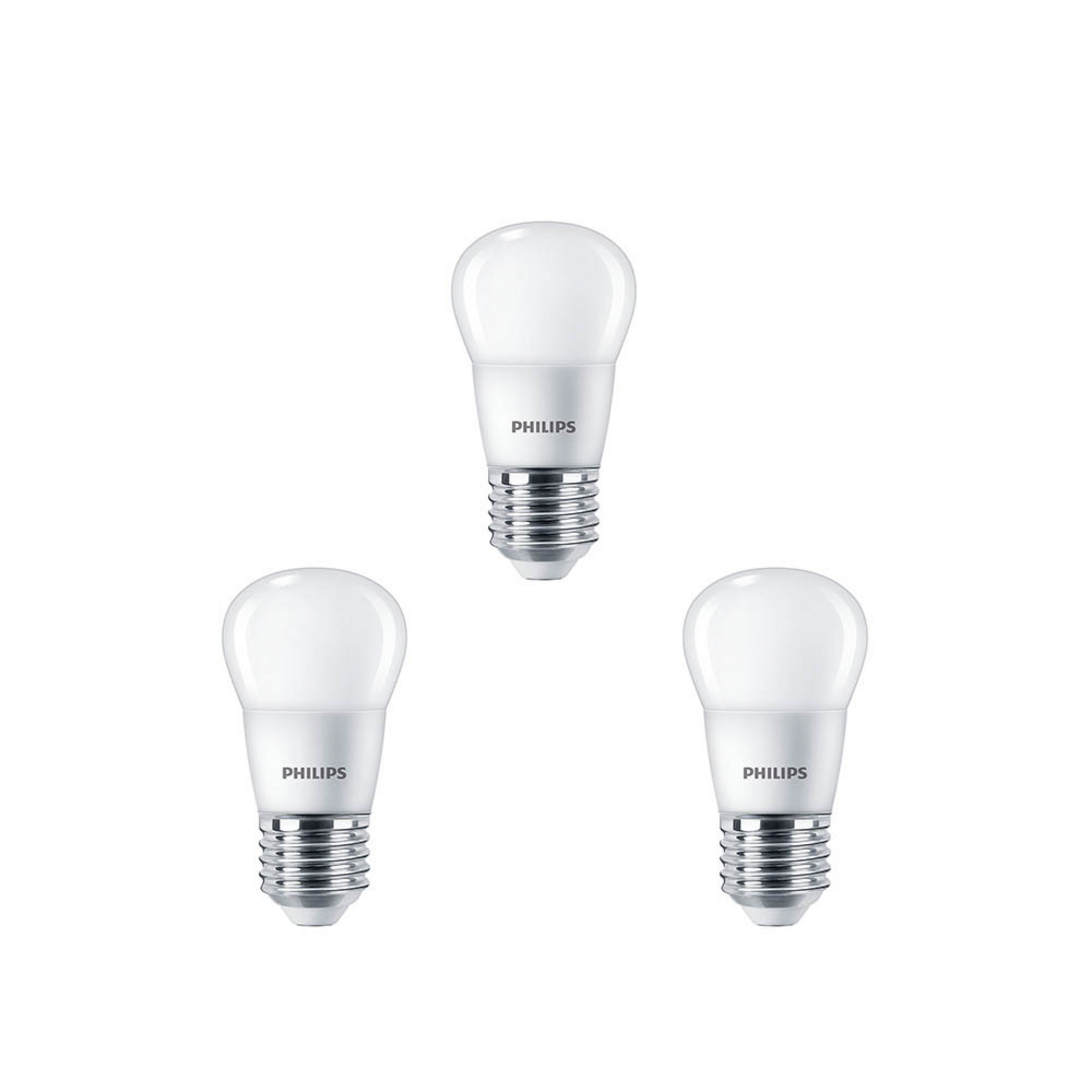 3-pack Bulb LED 5W Plastic Crown (470lm) E27 - Philips