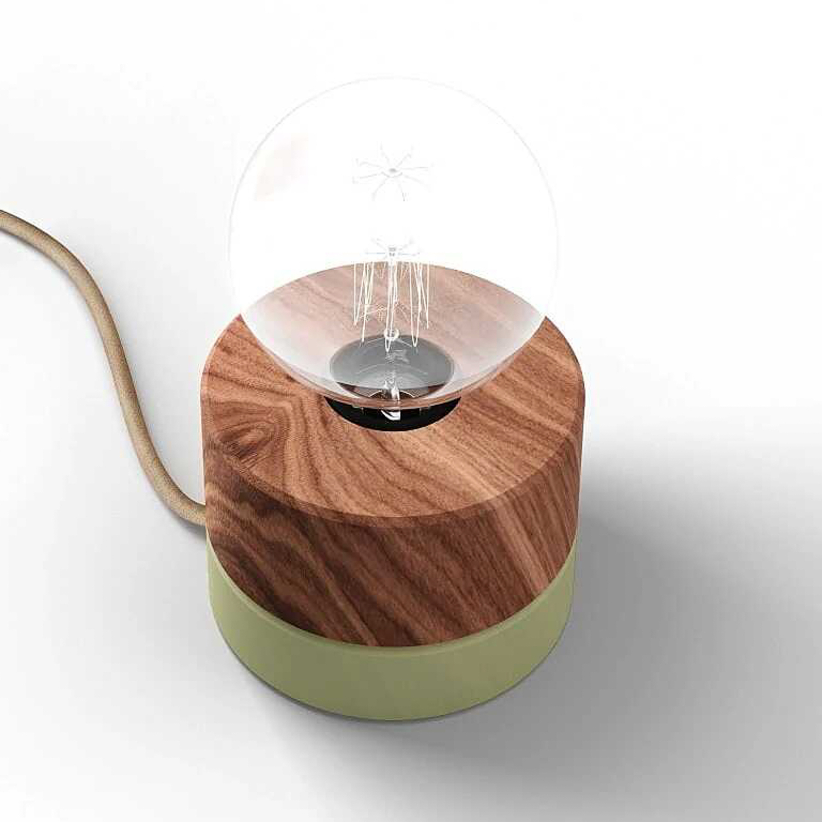 ALMUT 0239 table lamp, vegan, walnut