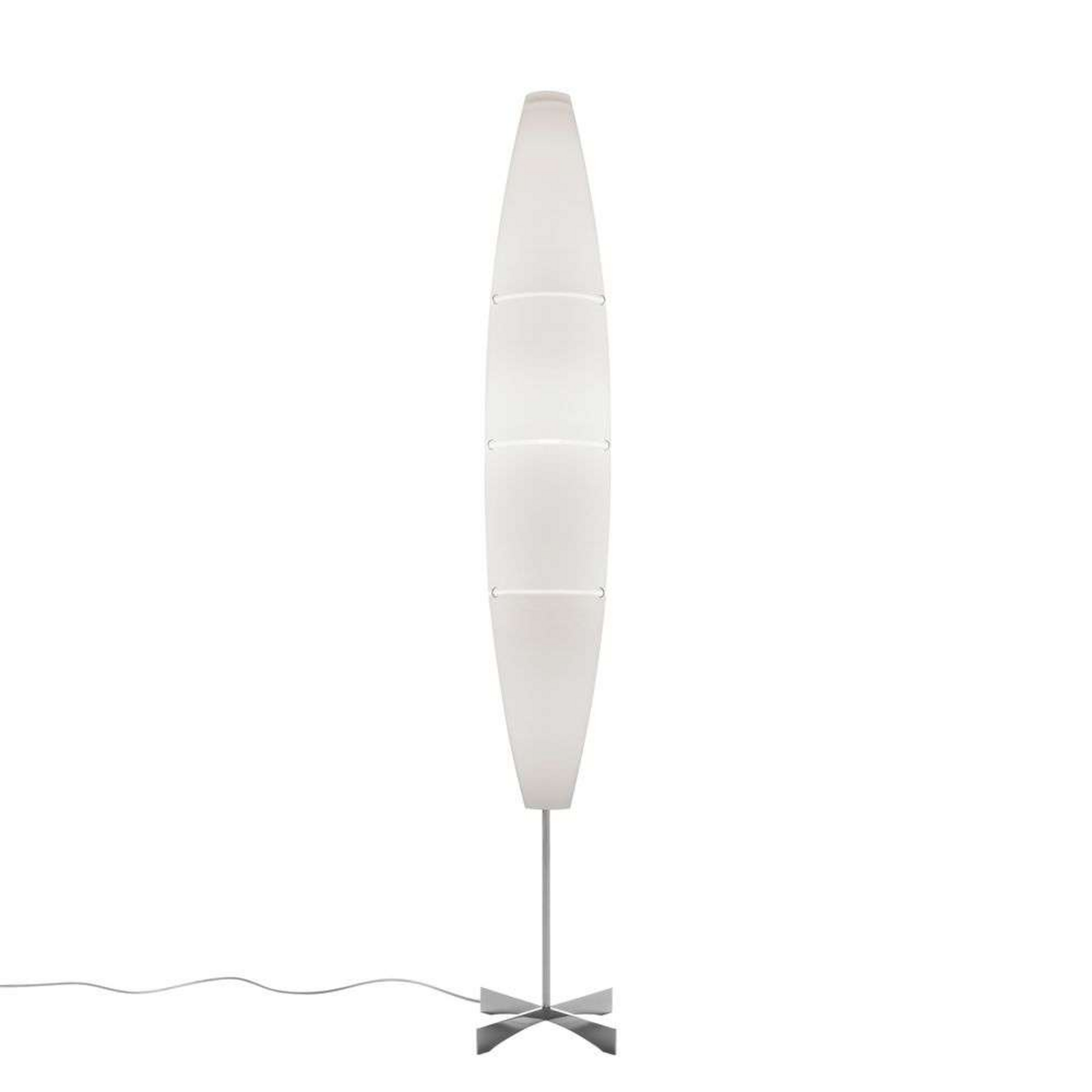 Havana Vloerlamp On/Off Chromed White - Foscarini