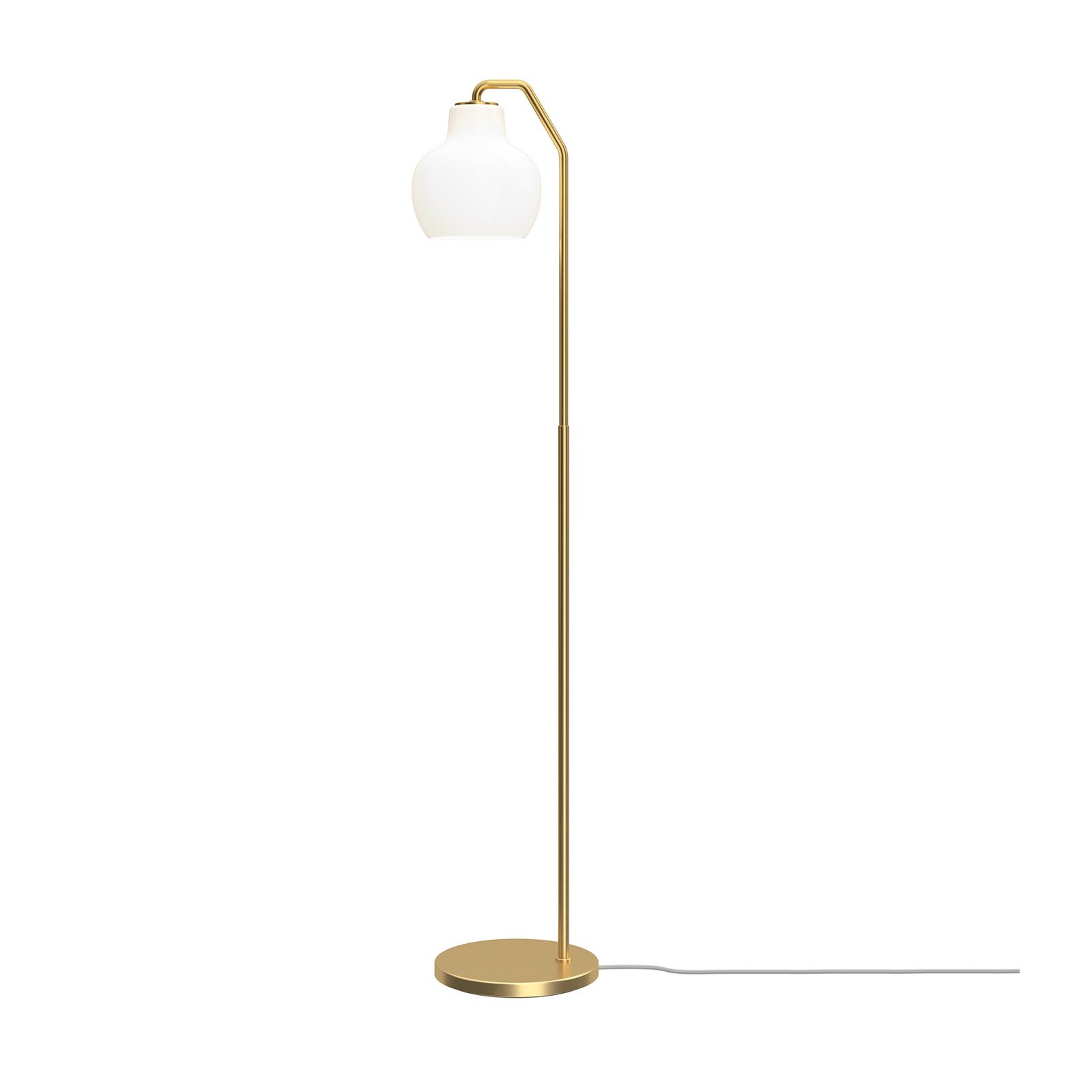 Gulvlampe VL Ring Crown hvid/messing E14 - Louis Poulsen