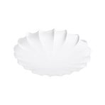 PR Home ceiling light Plafond, linen textile, Ø 42 cm, white