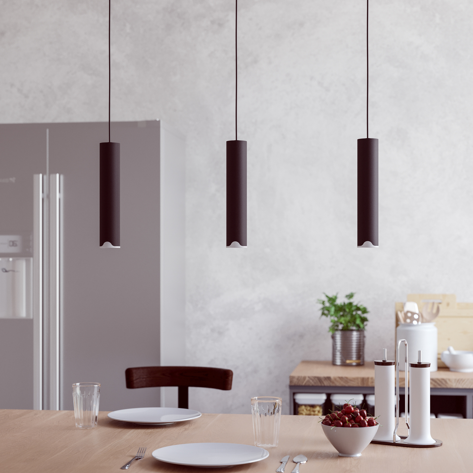 EGLO connect LED-Hängeleuchte Balamorta-Z, 3-fl., schwarz