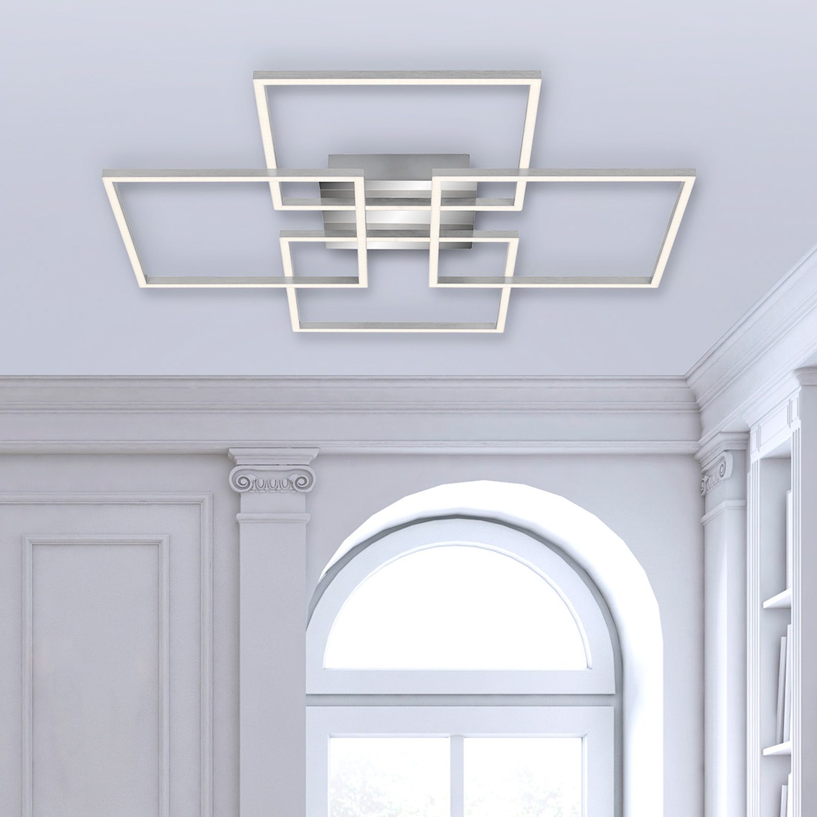 Plafón Frames, 4 cuadrados, giratorio