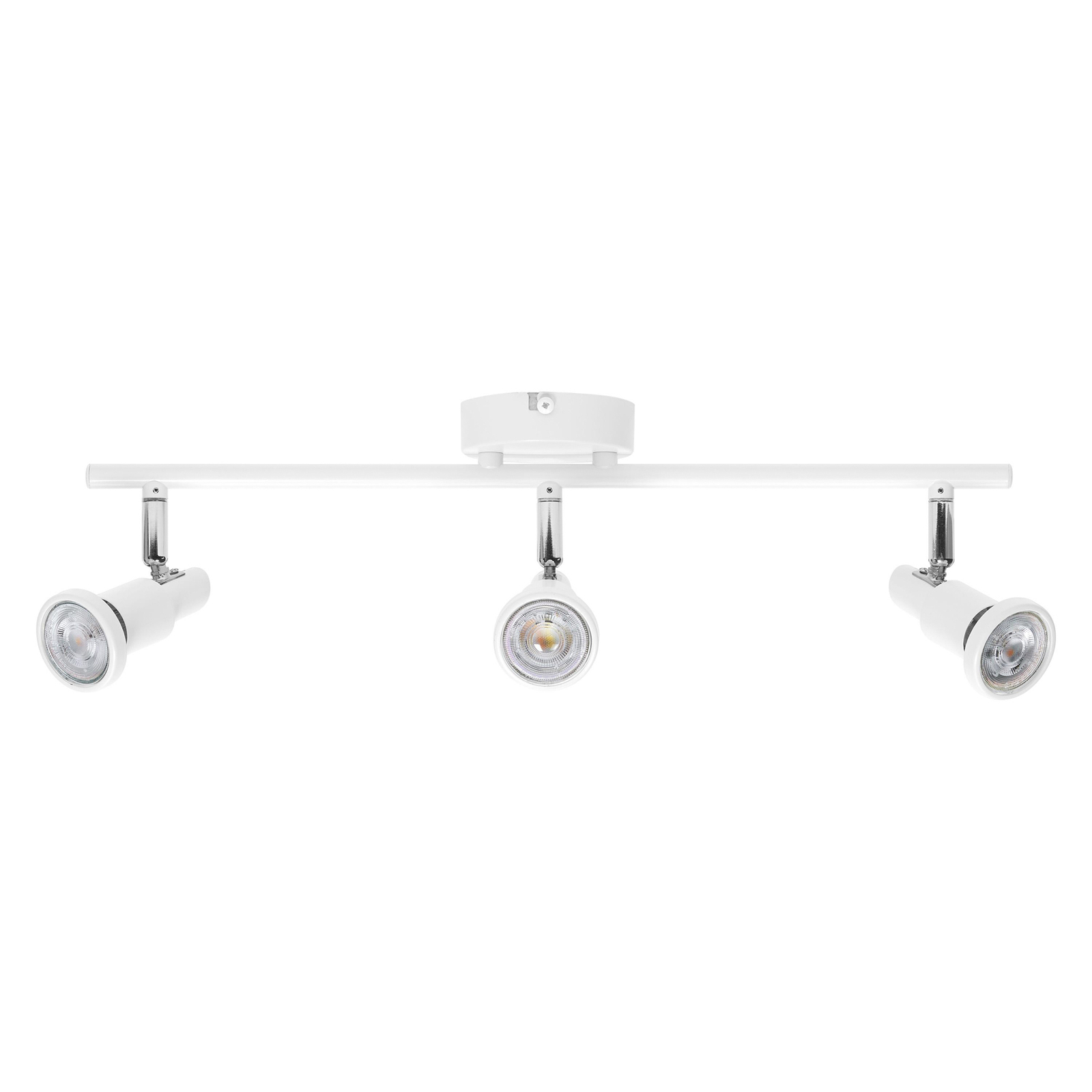 LEDVANCE LED-takspotlight GU10, tre glödlampor, vit