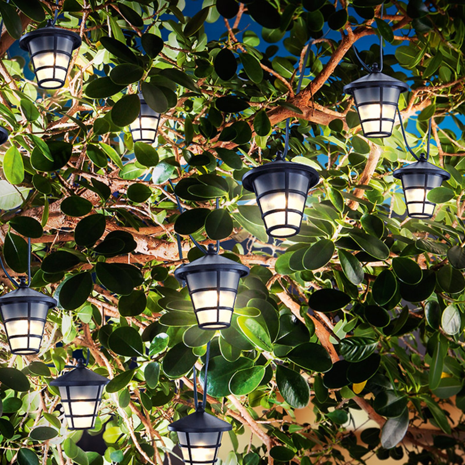 Guirlande lumineuse LED solaire Asia Style
