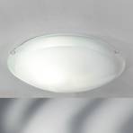 Agada ceiling light, opal glass, chrome, 40 cm