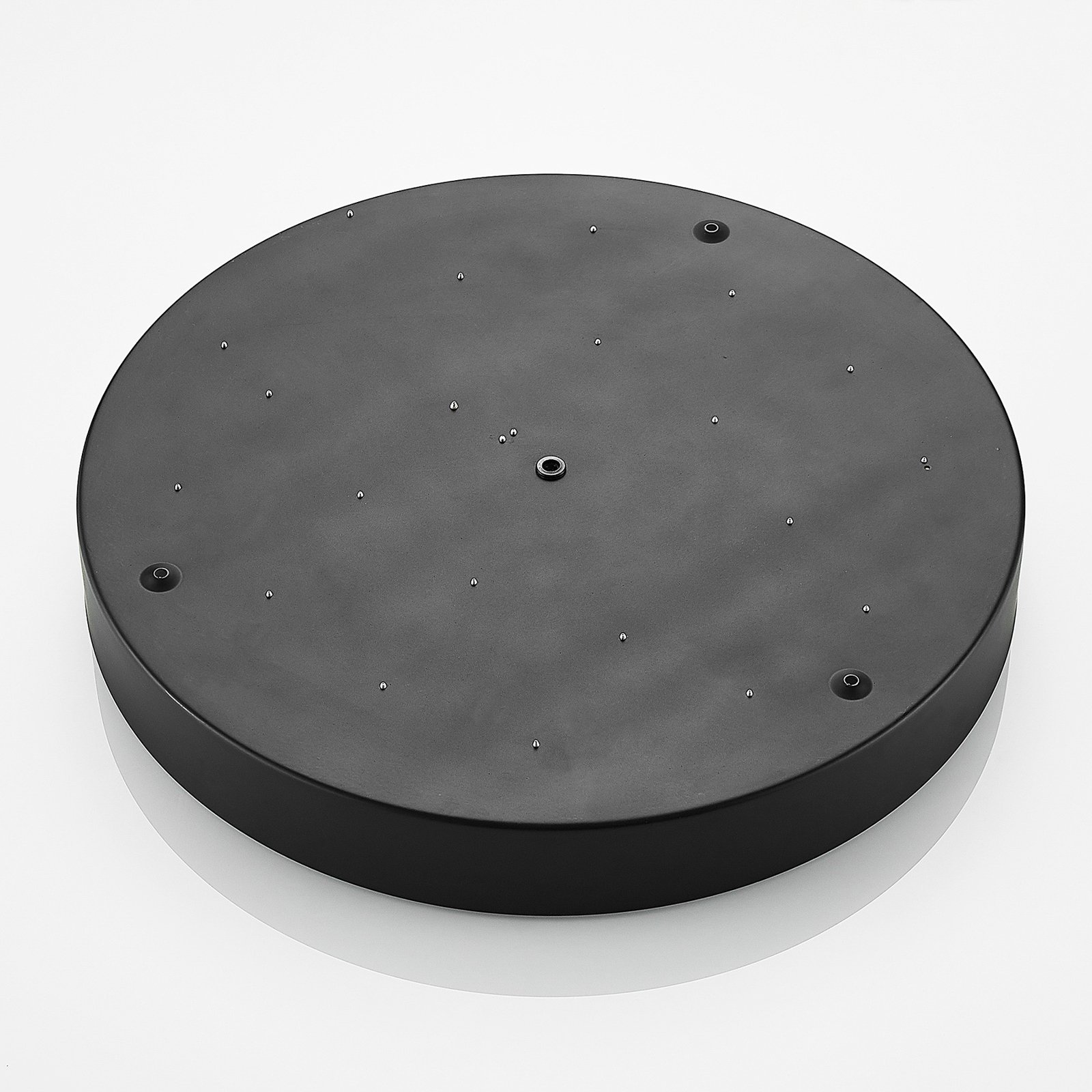 Lindby LED-Deckenleuchte Simera, Ø 50cm, schwarz, dimmbar