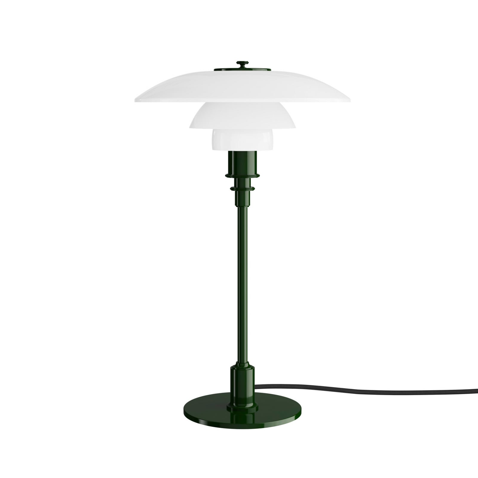 PH 3/2 pöytälamppu, tummanvihreä, Ø 28 cm – Louis Poulsen