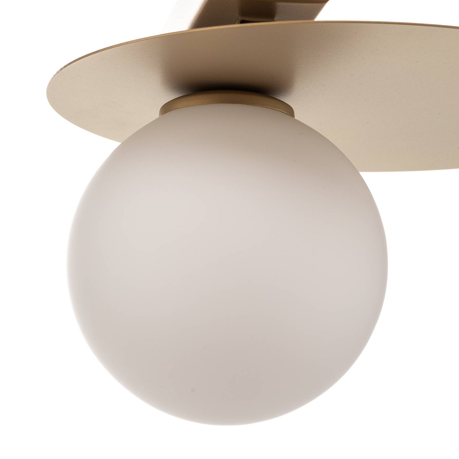 Lampa sufitowa Firn, okrągła, 1-punktowa, złota