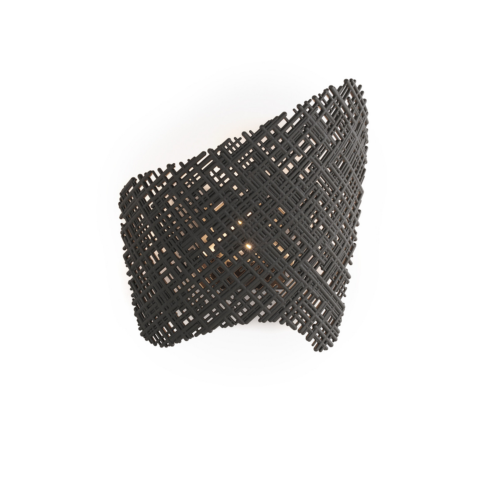 Kartell Aplică de perete Tea Applique antracit - Camera de zi / sufragerie - design - Plastic