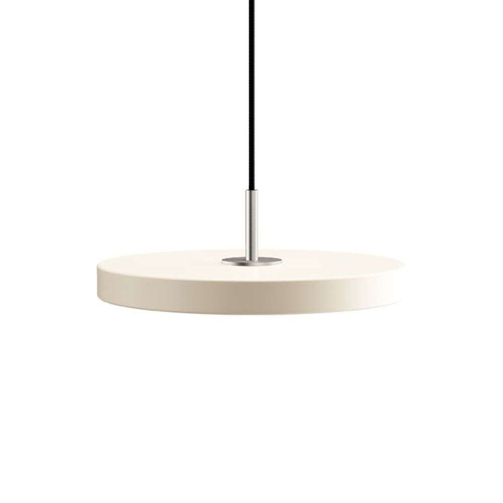 Asteria Mini Lustră Pendul Pearl White/Steel Top - UMAGE