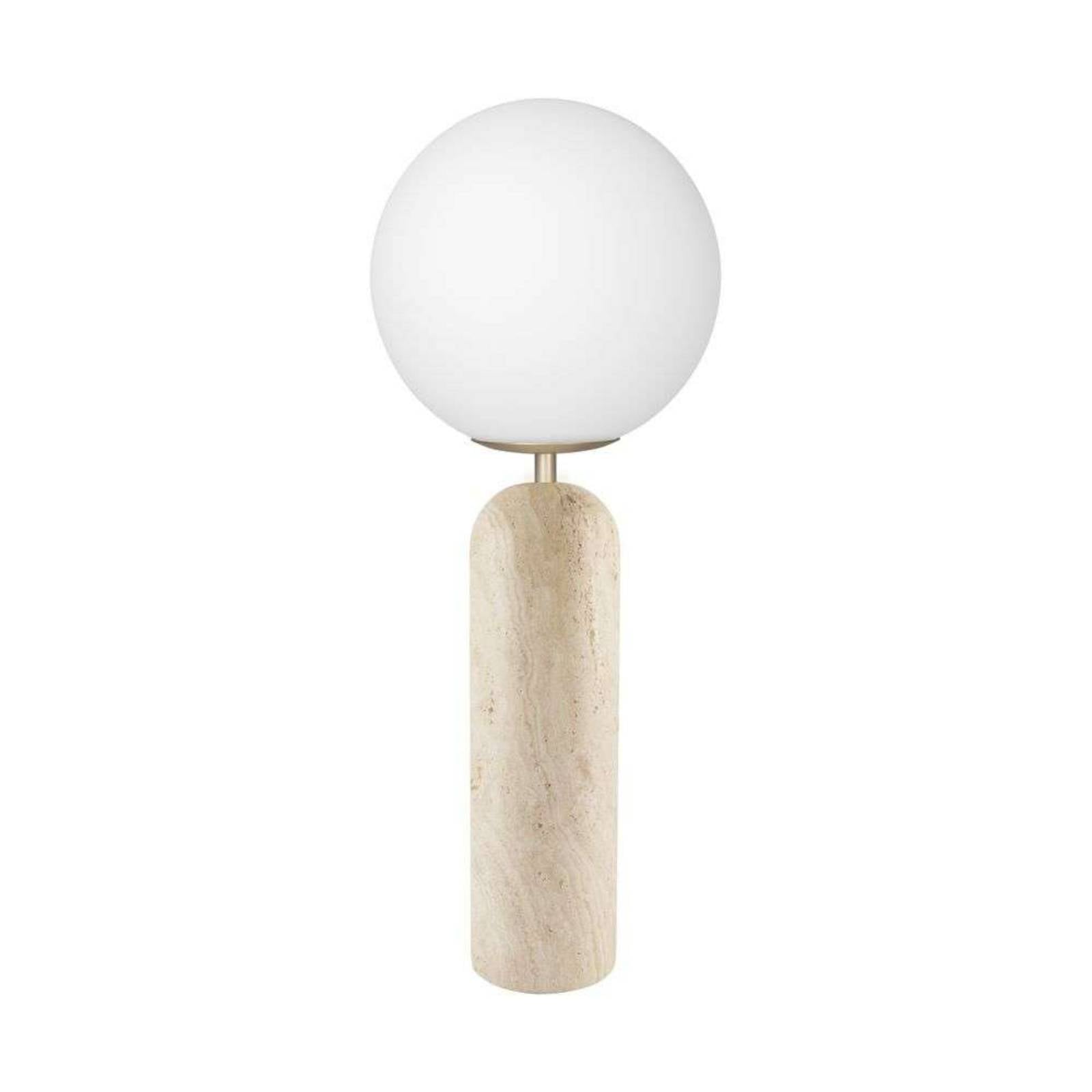 Globen Lighting Tischleuchte Torrano Höhe 53 cm Travertin