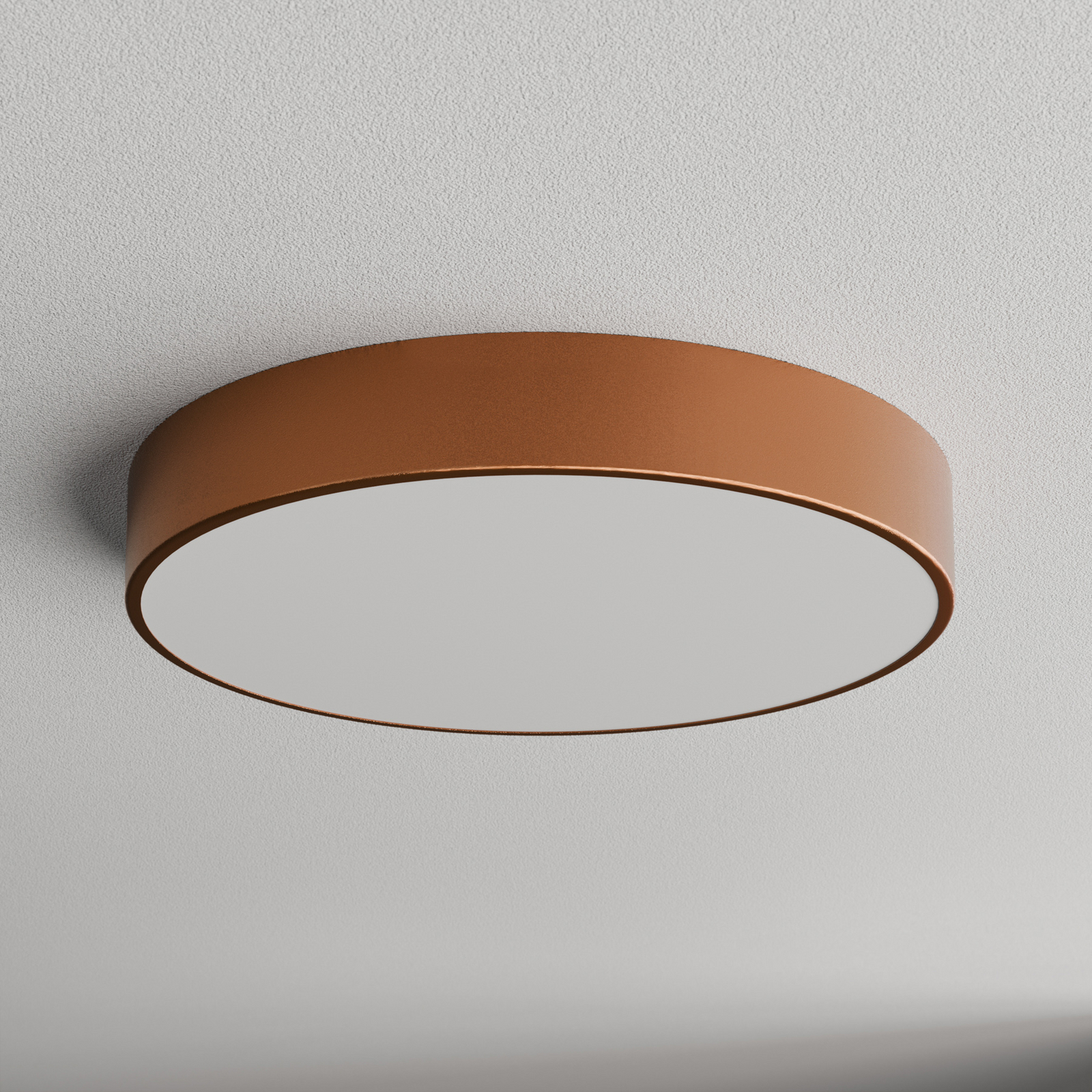 Cleo 500 ceiling lamp, copper, sensor, IP20, Ø 50 cm, metal