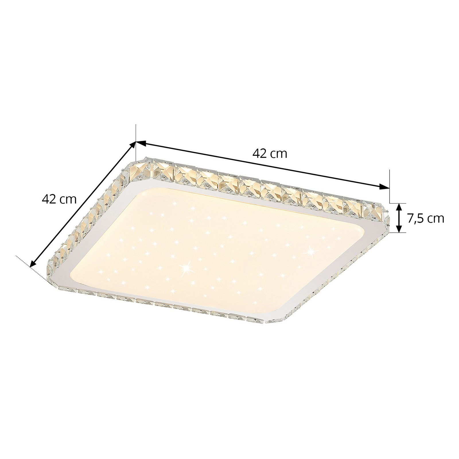 Lorand LED Plafonnier White/Chrome - Lindby