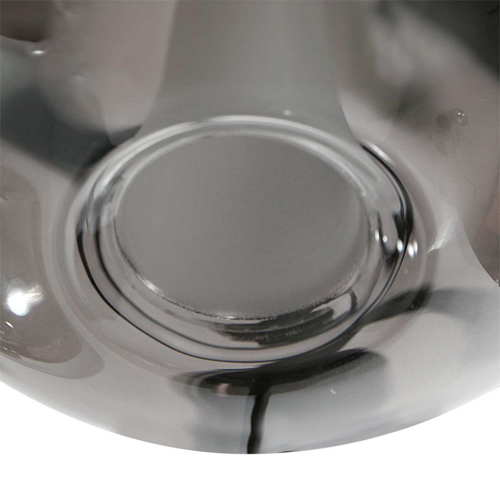 Lampada LED a sospensione Glimsy, Ø 40 cm nero/grigio fumo vetro a 5 luci.