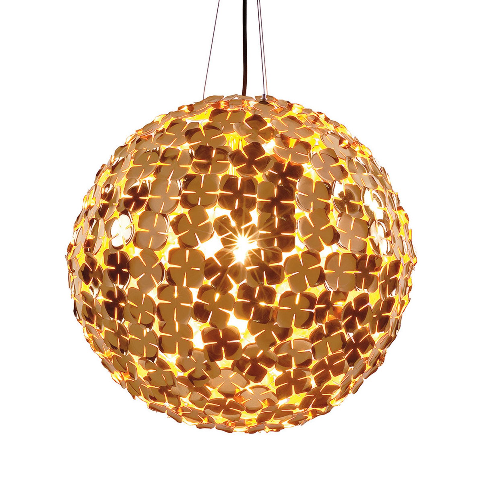 Terzani Ortenzia - Suspensie de design 50 cm - Camera de zi / sufragerie - aur - Metal