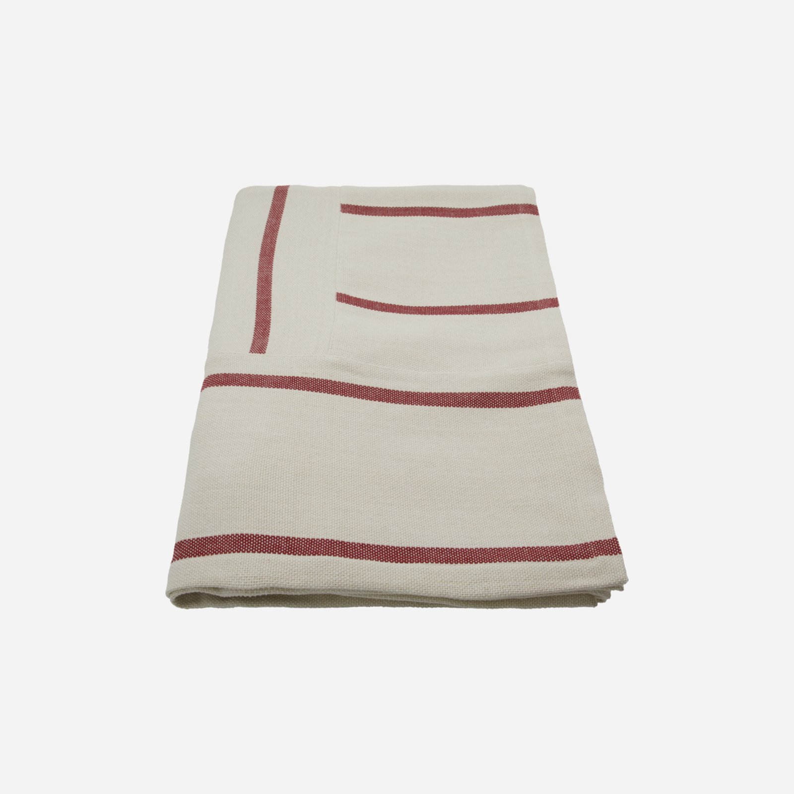 HDNula bedspread, white/red, 250 x 250 cm - House Doctor