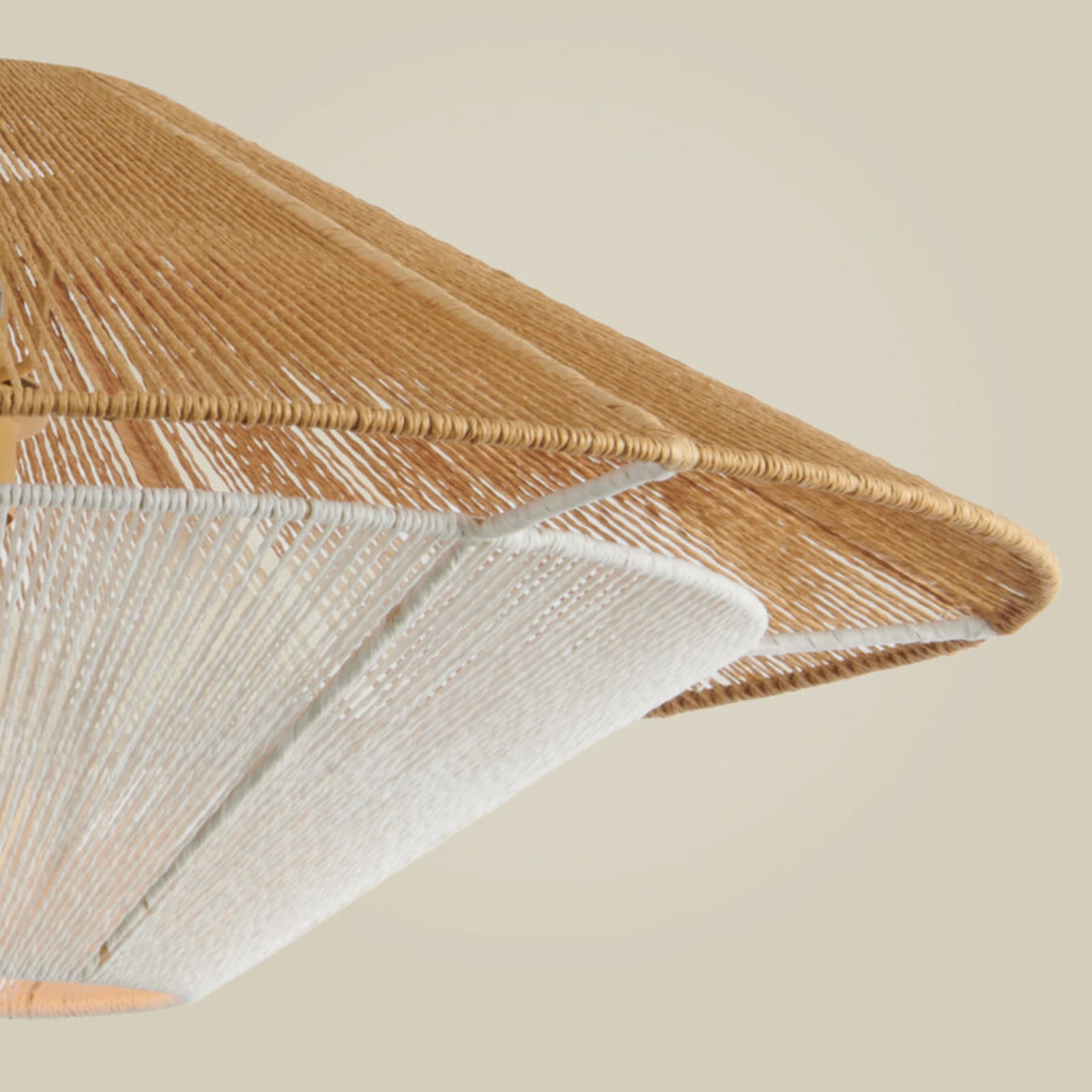 GOOD & MOJO Hängelampe Lumbini, Ø50 cm, natur, Papierseil