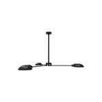 Aluminor Lautan ceiling light 3-bulb black