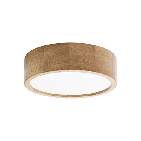 Taklampe Cleo med eikestamme