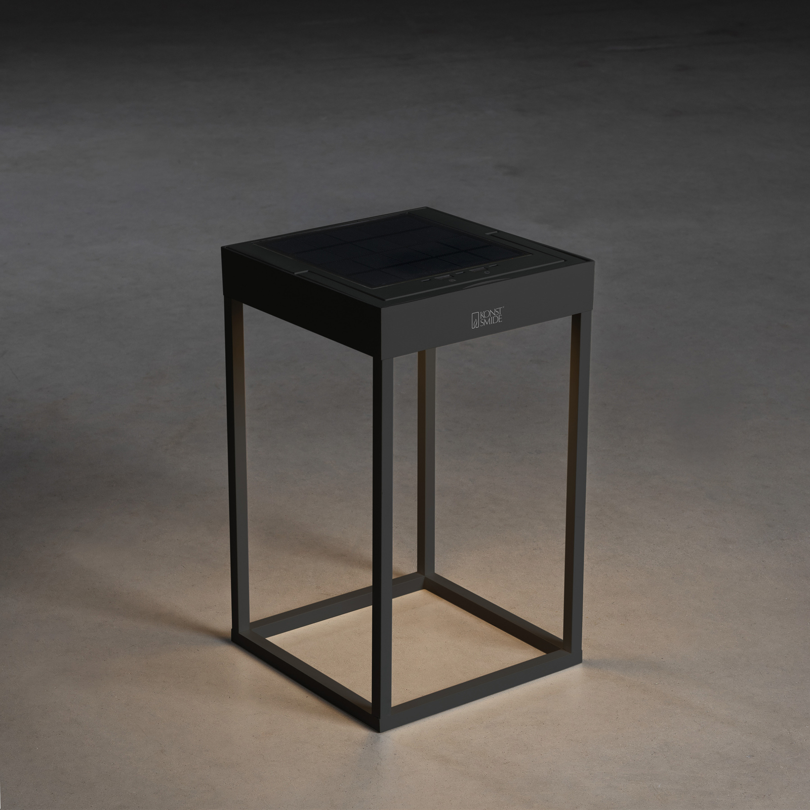 LED-Solarlaterne Portofino, Wand / Tisch, schwarz