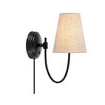 Amar Wandleuchte Beige/Black - Markslöjd