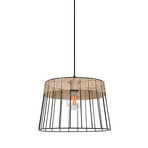 Suspenzijska svjetiljka Indah, crna, Ø 35 cm - Corep SAS