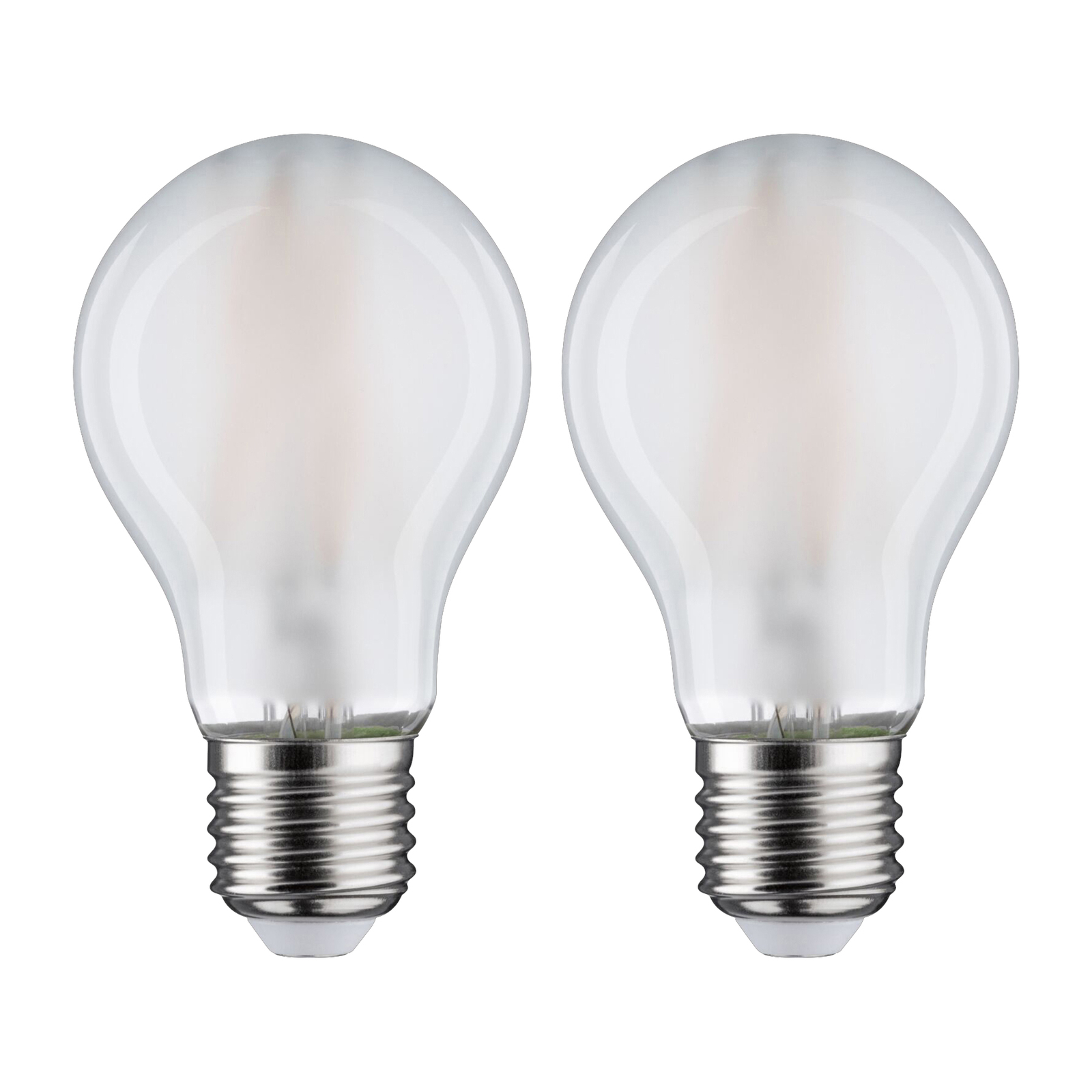 Paulmann LED bulb E27 7 W 4,000 K matt 2-pack
