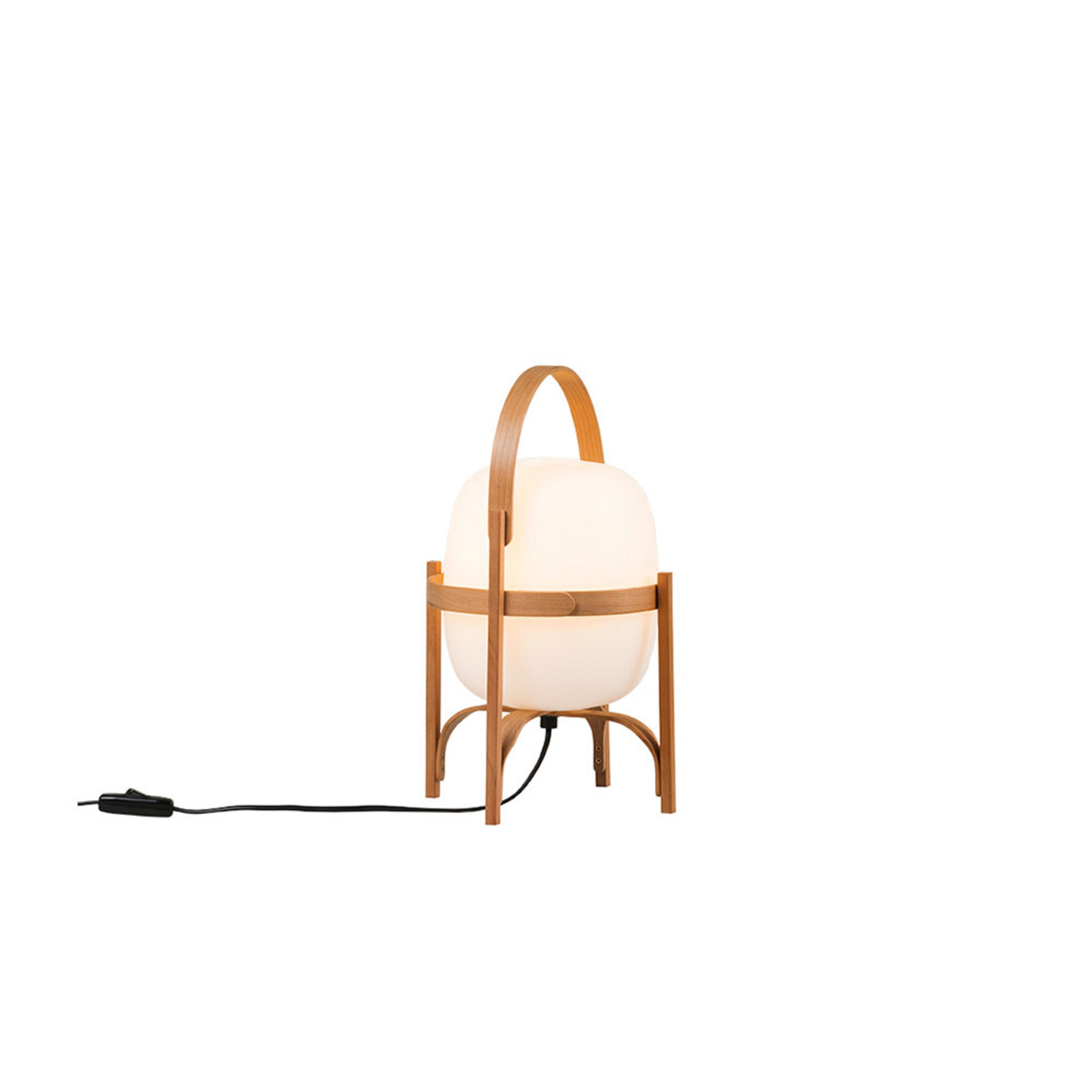 Cestita Tischleuchte Wood/White - Santa & Cole