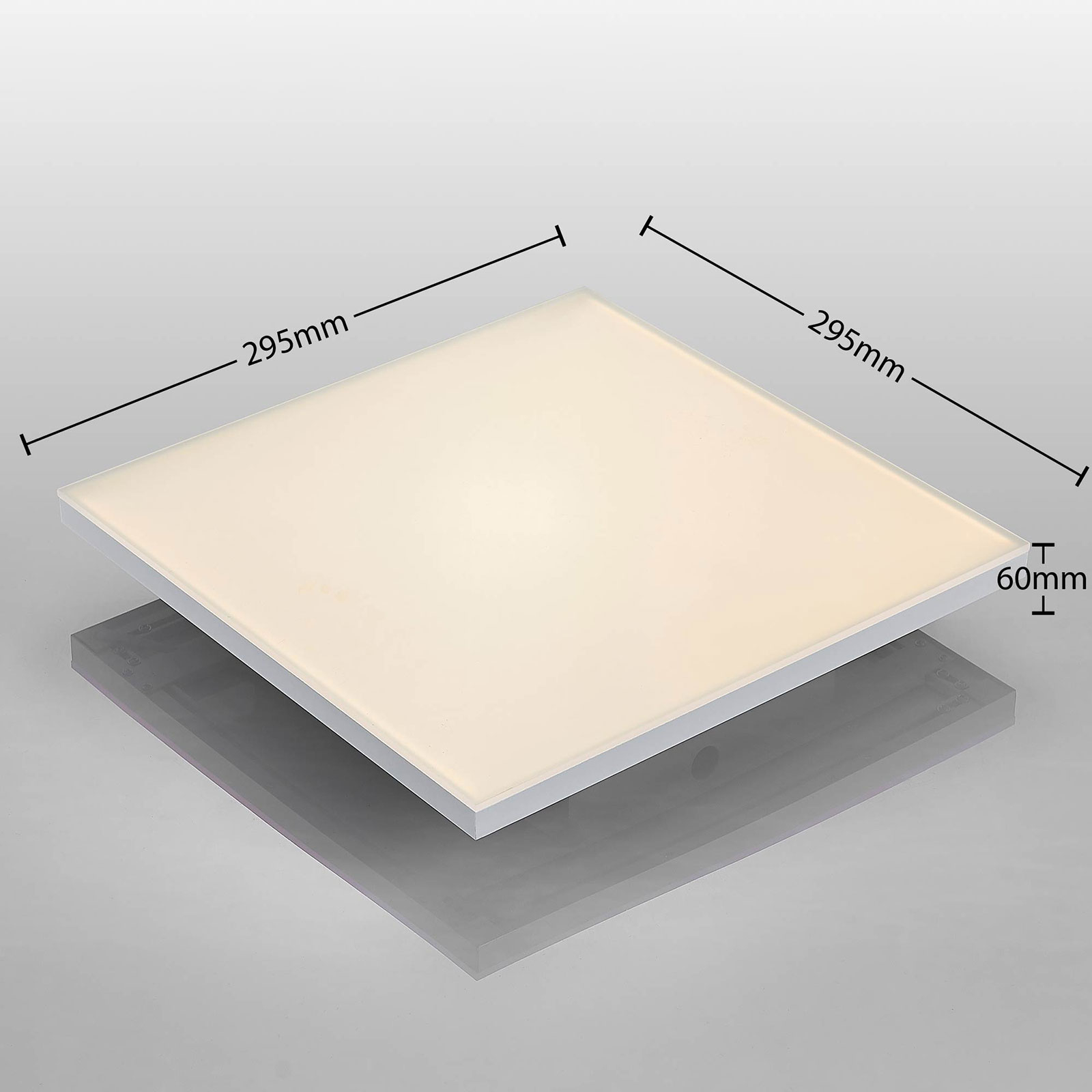Blaan CCT LED panel with remote, 29.5 x 29.5 cm