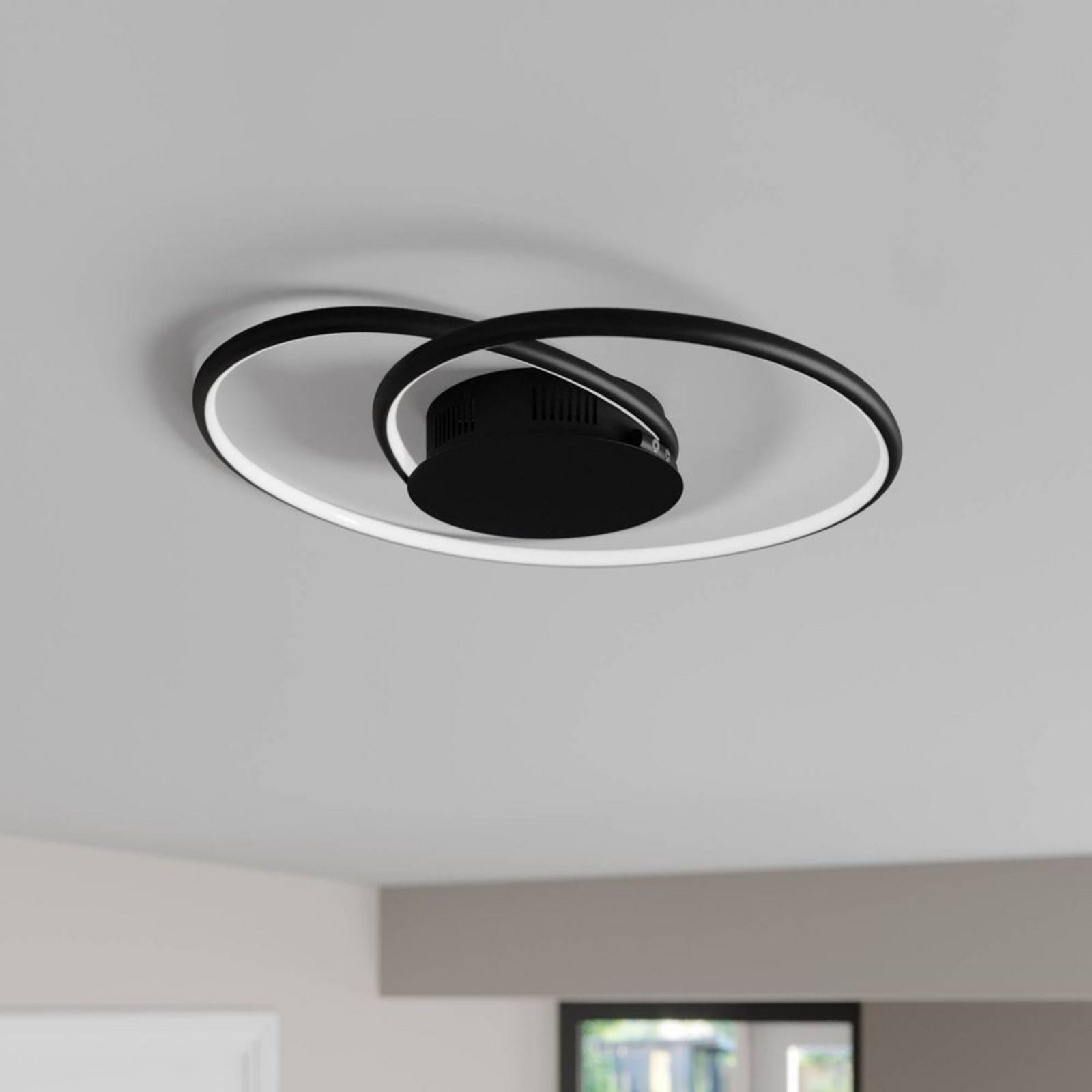 Joline LED Plafonieră Ø45 Black - Lindby