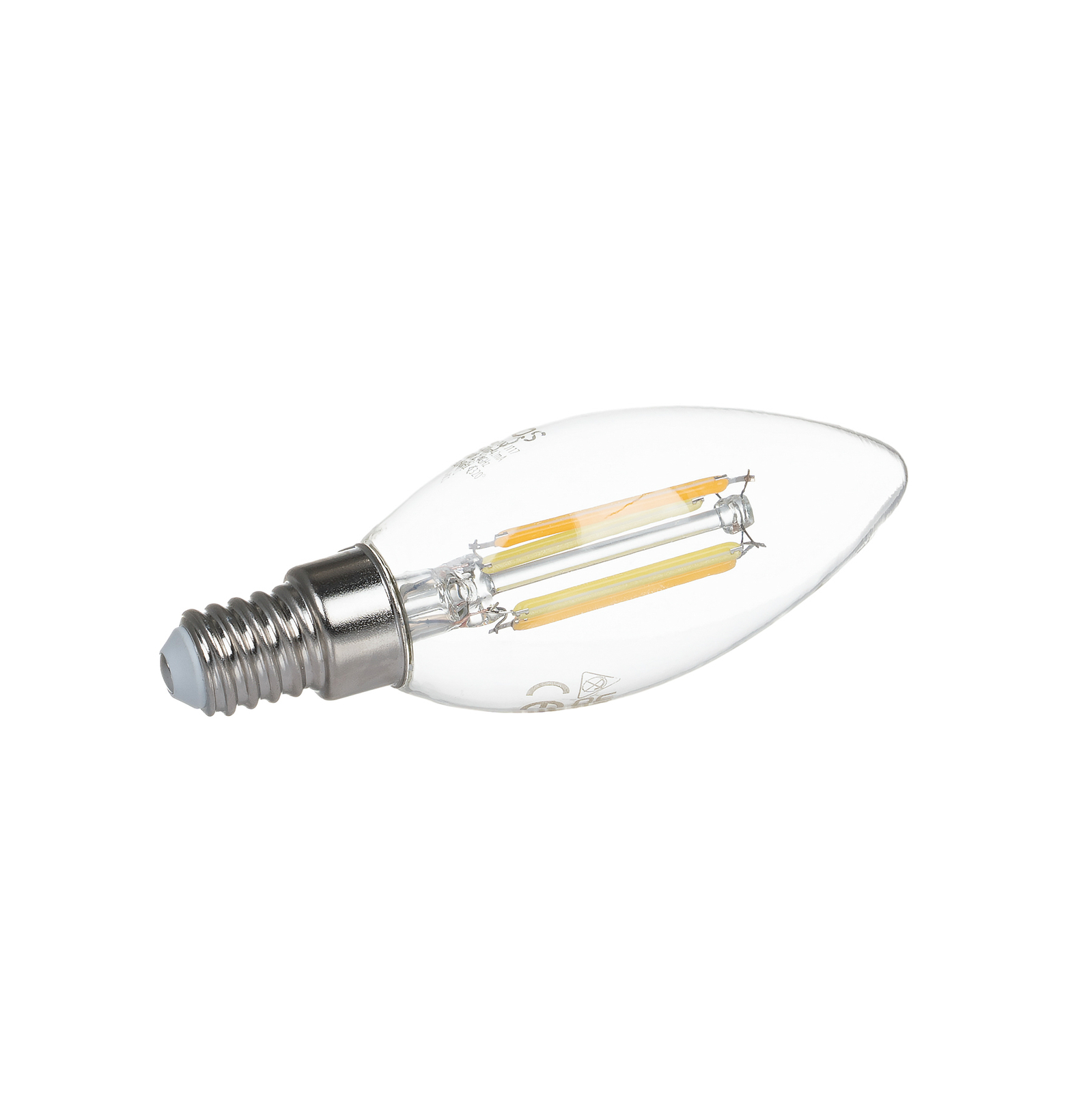 Prios LED-Kerze E14 4,2W WLAN CCT klar 3er-Set