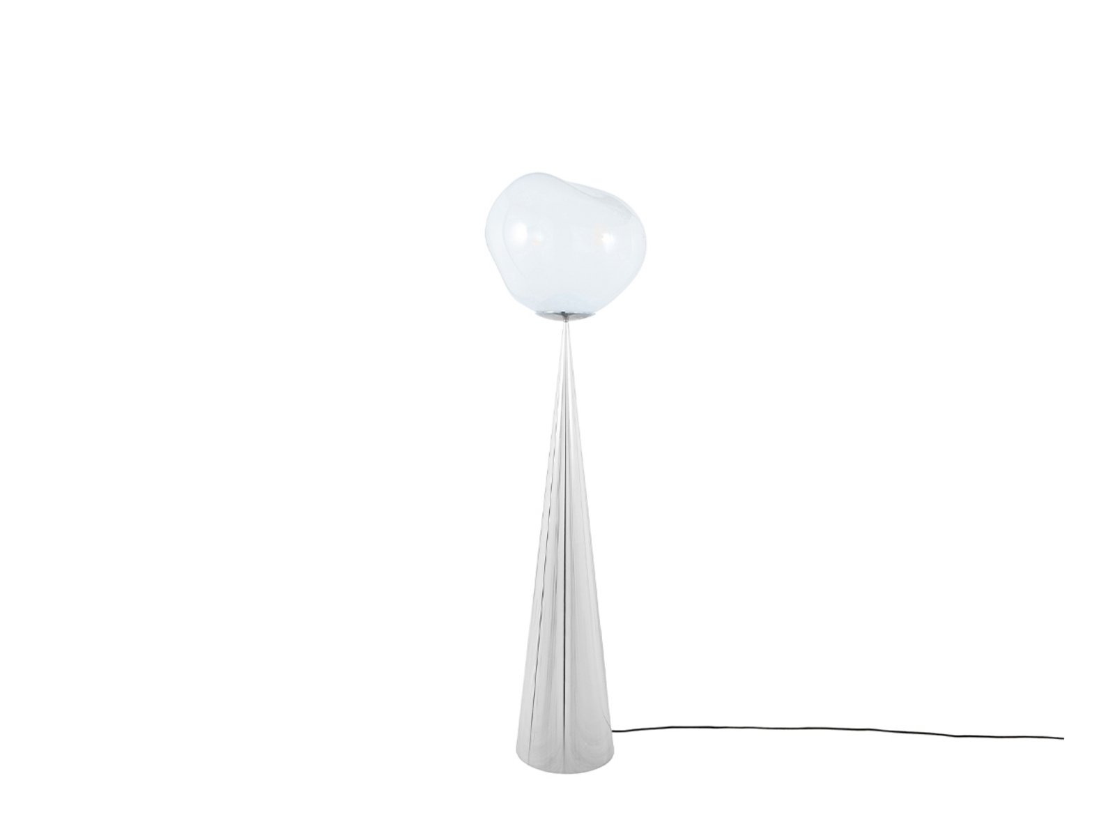 Melt Cone Fat Lampa Podłogowa Opal/Silver - Tom Dixon