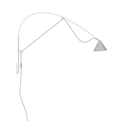midgard LED kinkiet AYNO L, szary/szary, 2 700 K, 130 cm