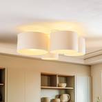 Euluna Lodge ceiling light, 4-bulb, beige