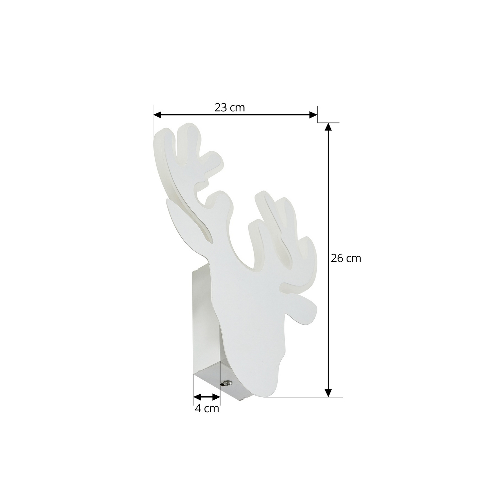 Hirvi LED Zidna Lampa Bijela - Lindby