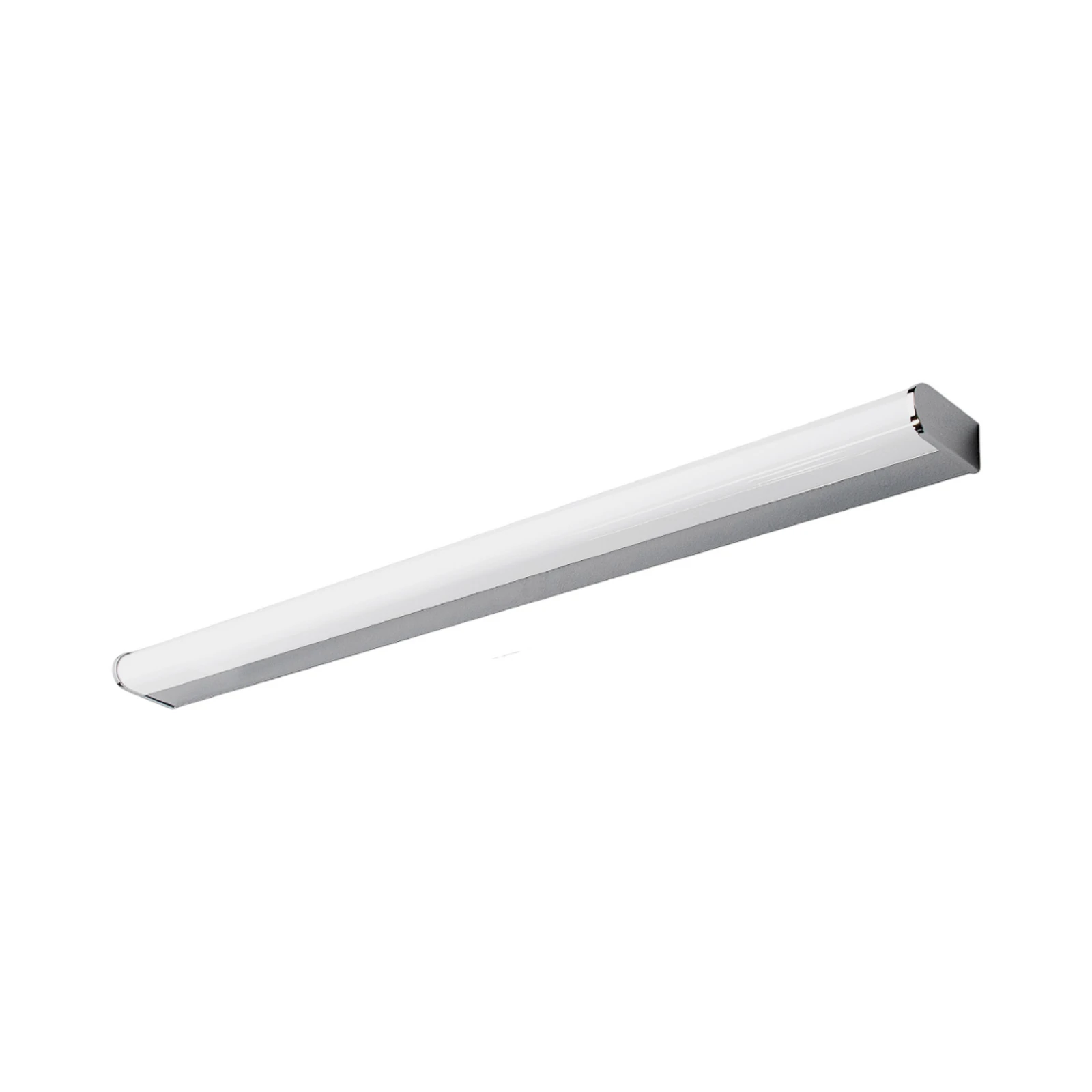 Lindby Applique a LED Philippa, arrotondata, 88 cm, cromo, IP44
