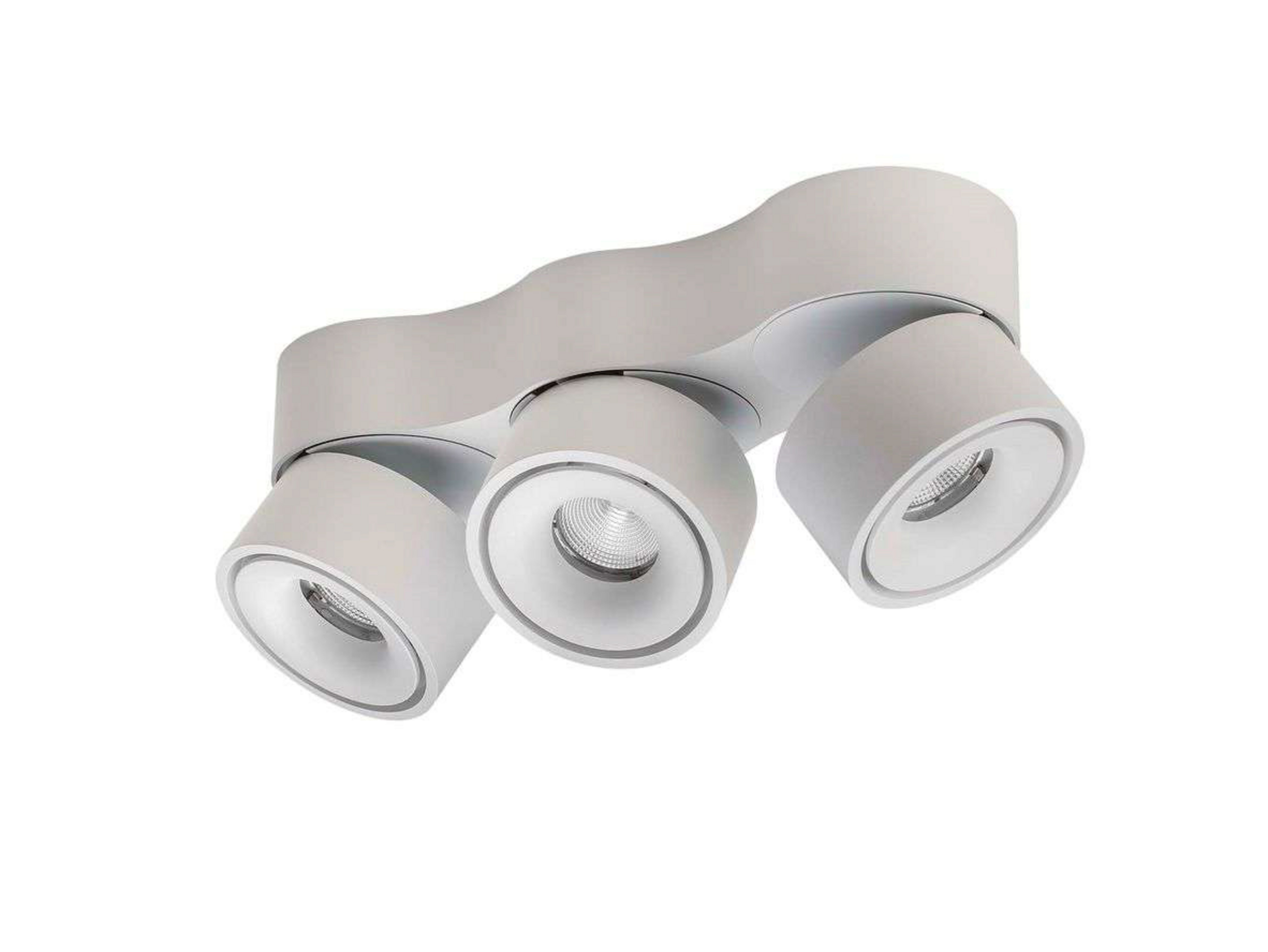 Easy Triple W3100 plafoniera LED, a 3 luci, bianco - Antidark