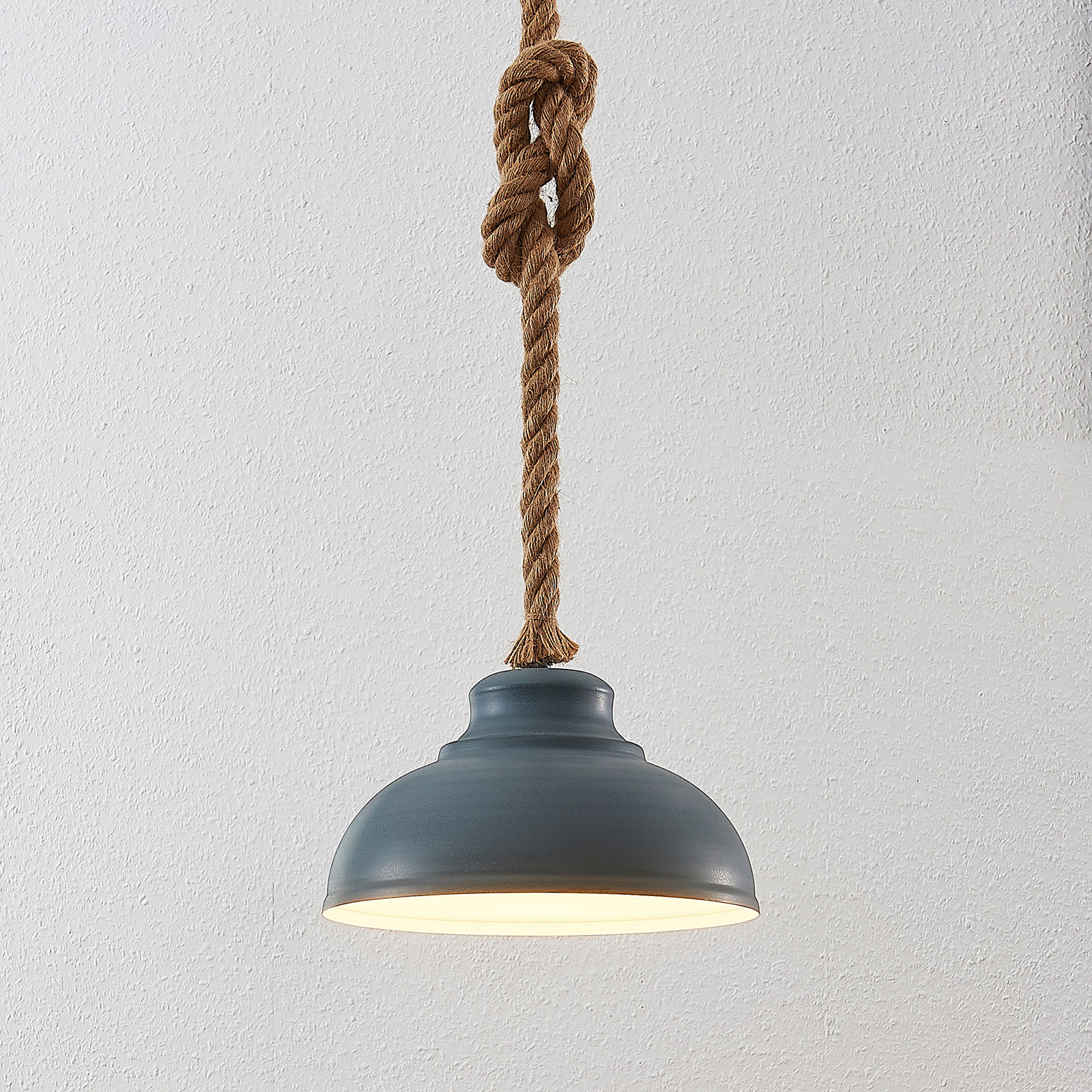 Lindby Chaby lámpara colgante, hormigón, 1 luz
