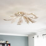 Felce ceiling lamp as a fern, ivory, 70 x 70 cm