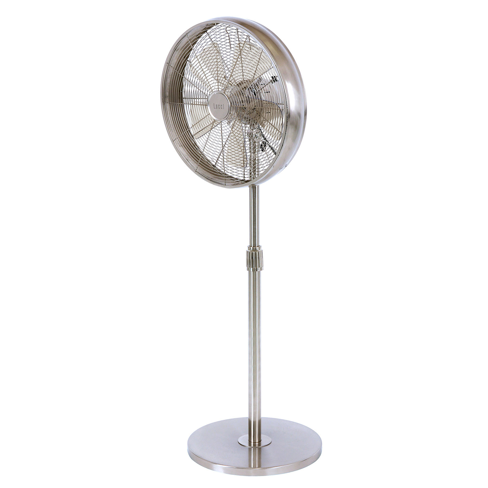 Breeze pedestal fan 122 cm, round base, chrome