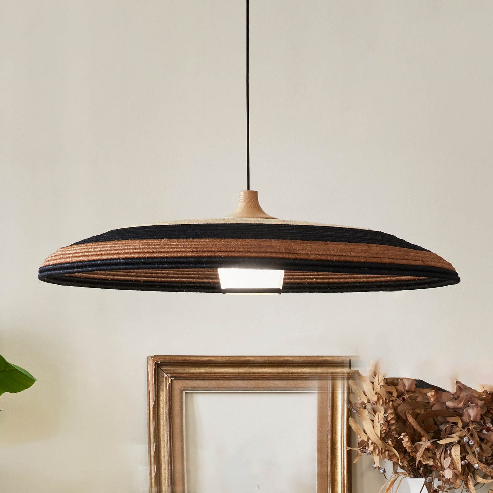 Forestier Grass lampă suspendată XL maro - Camera de zi / sufragerie - design - maro negru bej