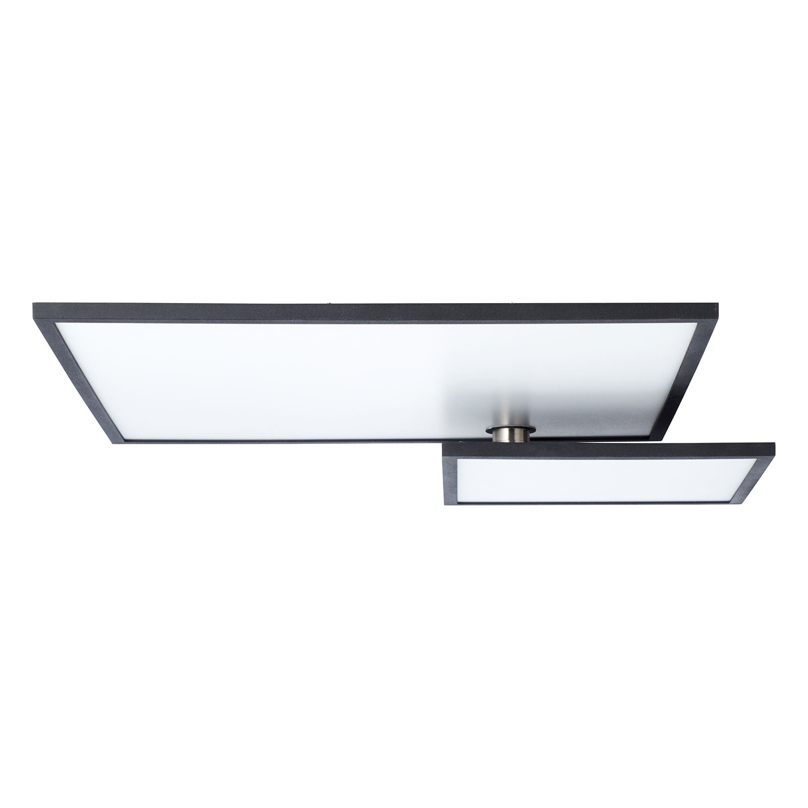 Lámpara LED de techo Bility, rectangular, negro