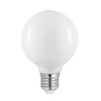 LED-Lampe E27 8W G80 2.700K dimmbar, opal