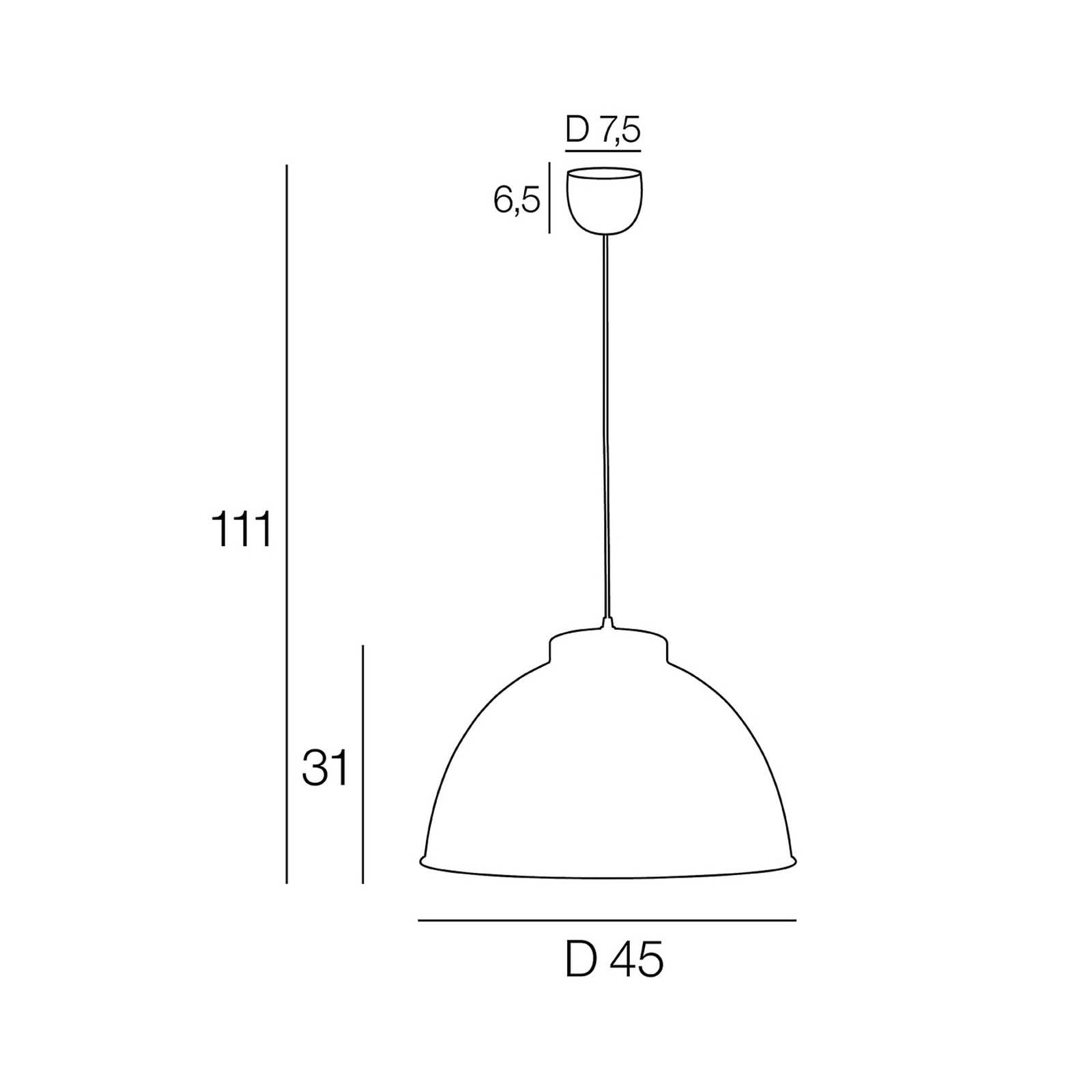 Lampa wisząca Dock, czarny matowy, Ø 45 cm, metal