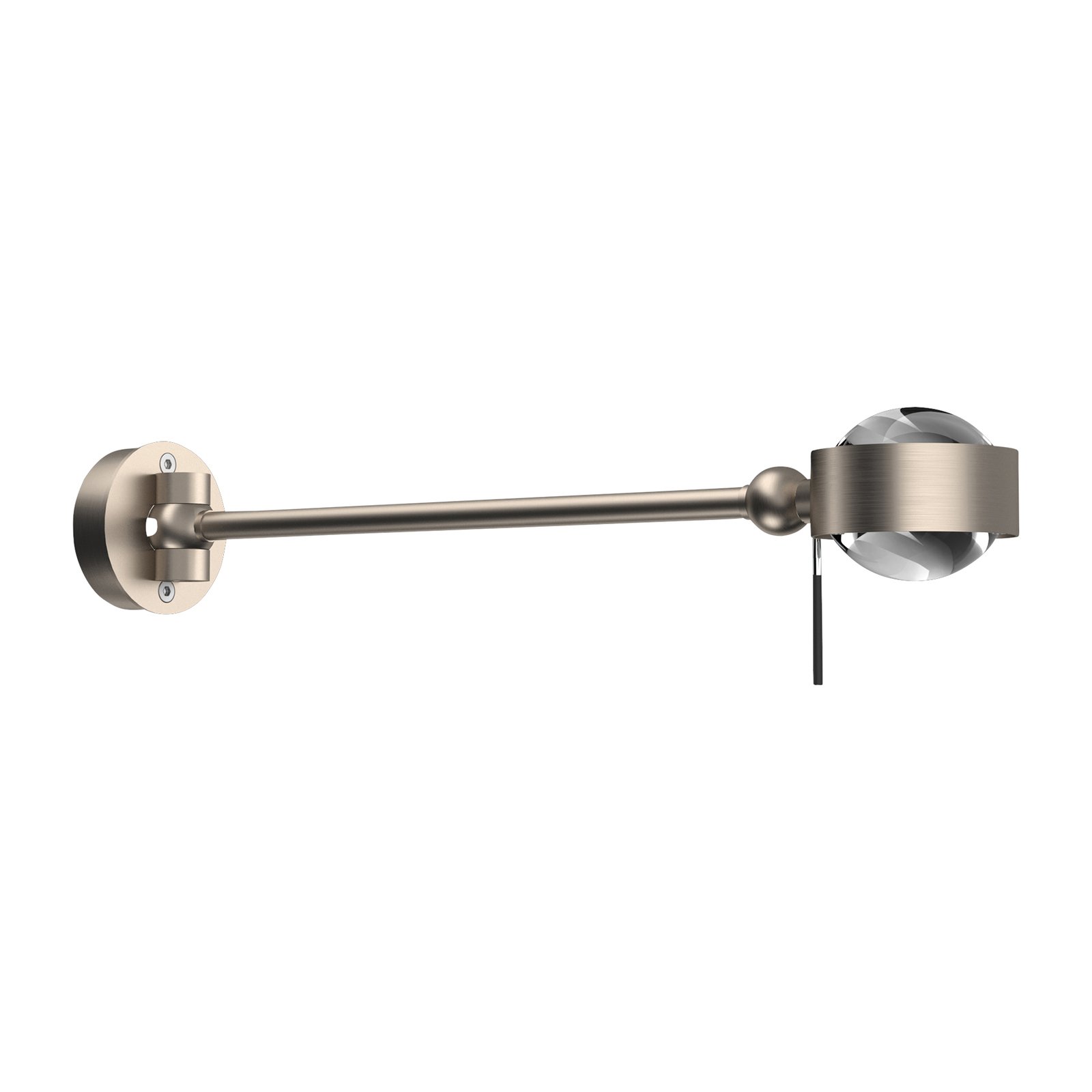 Puk Mini Hotel G9 wall light, 30cm, clear lenses