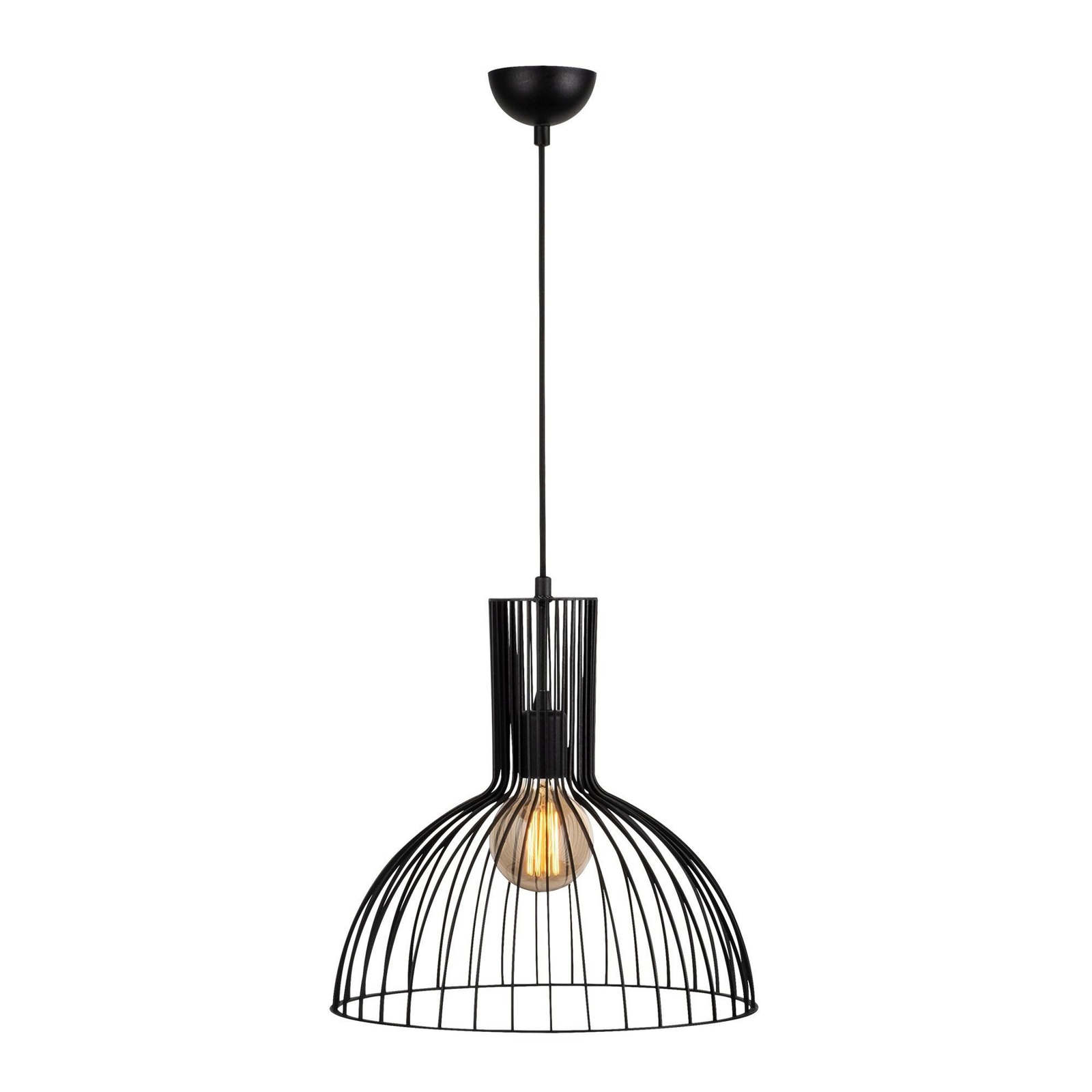 Hanglamp Fellini MR-672, zwart, metaal, Ø 38 cm